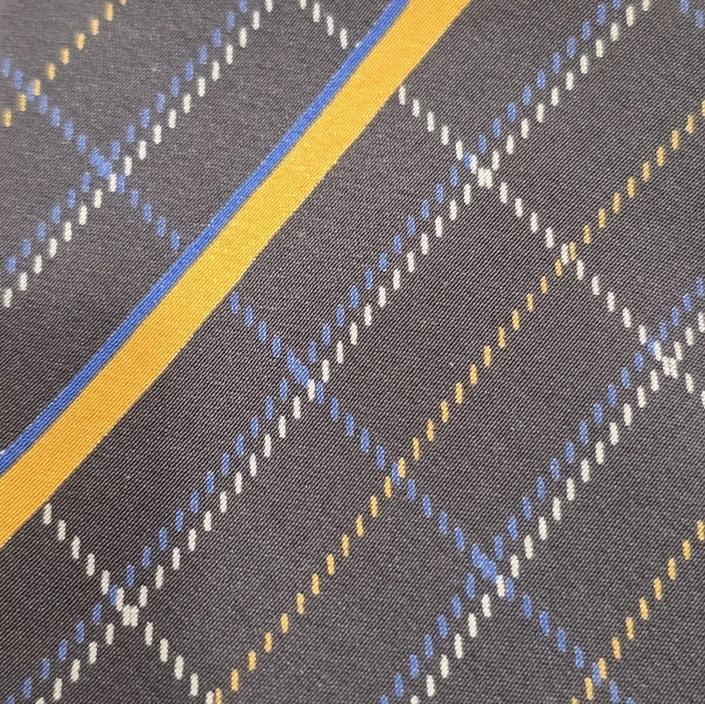 Gianni Versace vintage Men's  Silk Tie Abstract Plaid